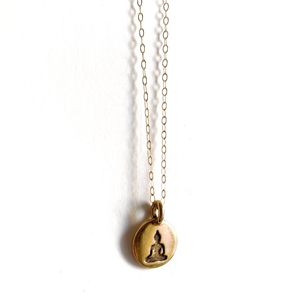Yoga Lotus Pose necklace